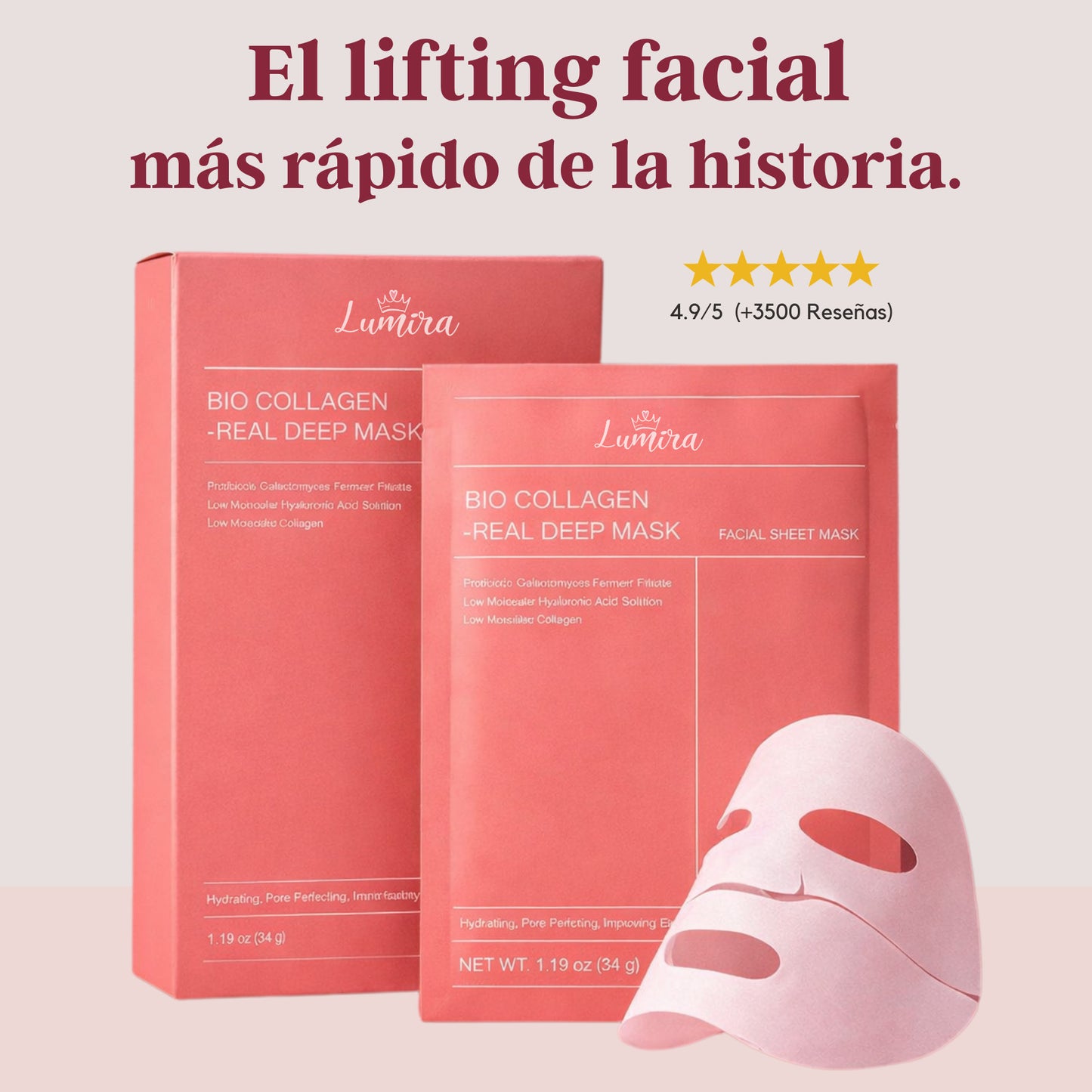 PACK Mascarillas de biocolágeno
