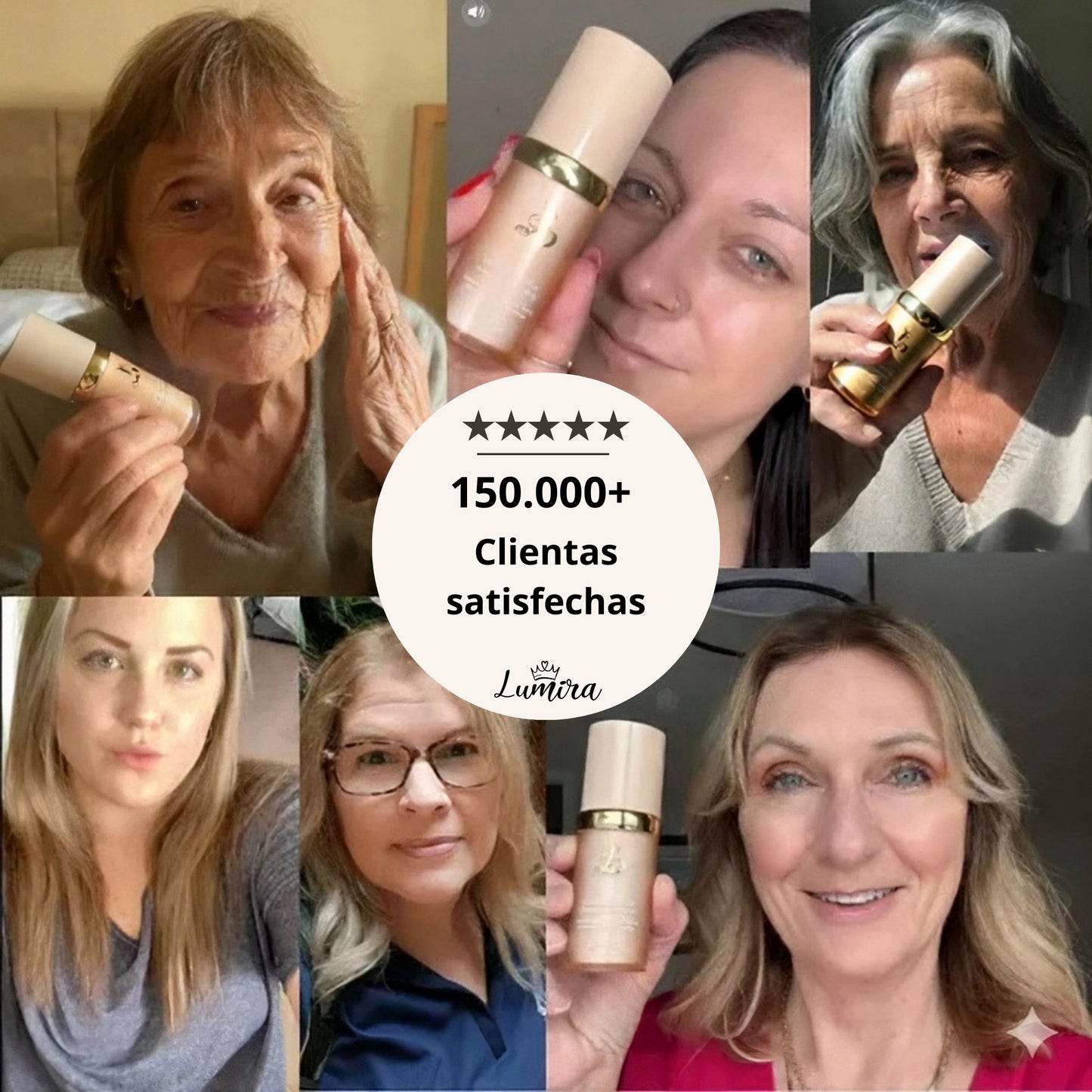 Base de Maquillaje Antiedad con SPF 50 – Se Adapta a tu Tono de Piel