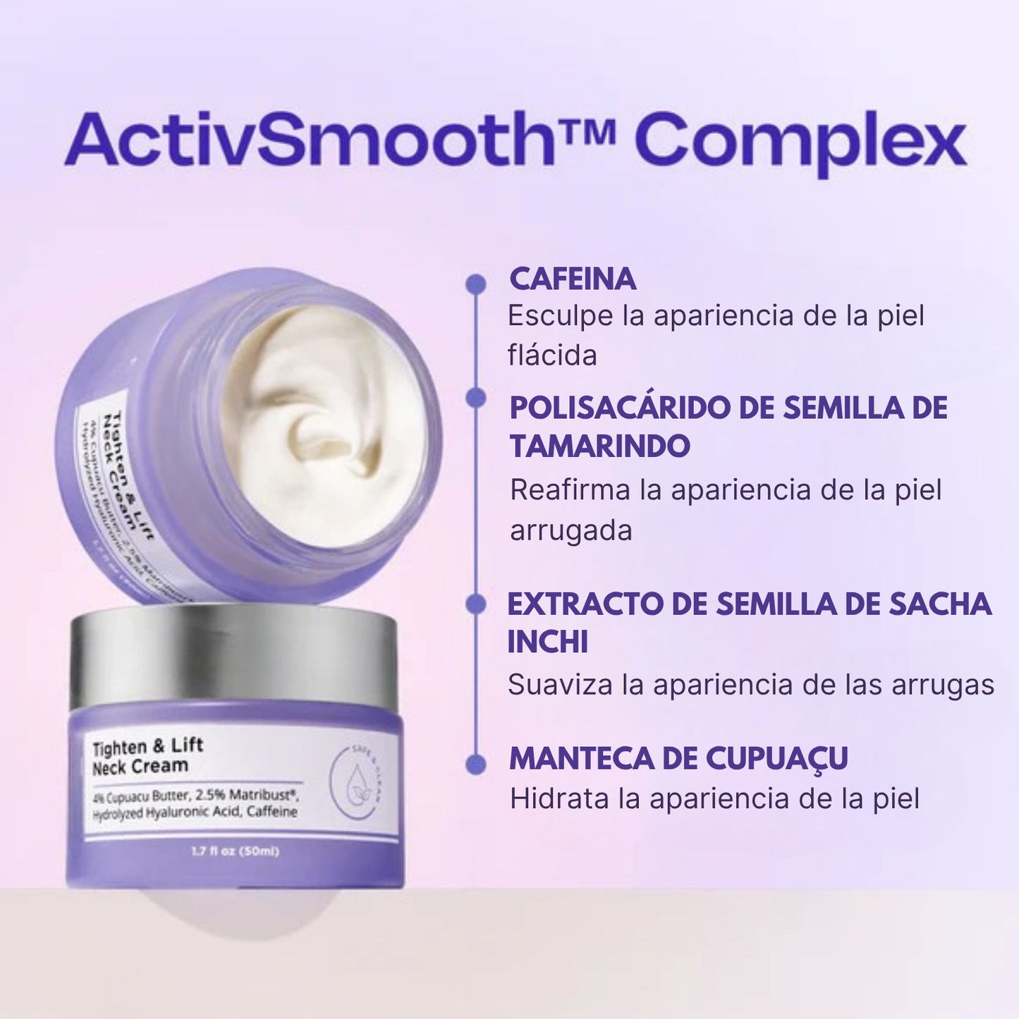 Crema reafirmante y tonificante para el cuello