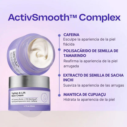 Crema reafirmante y tonificante para el cuello