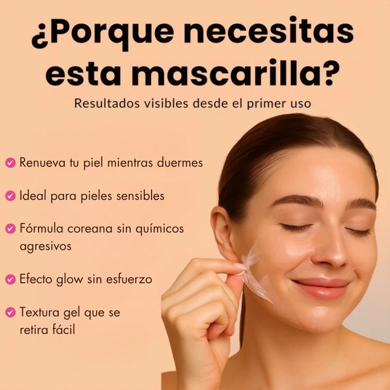 CrystalFace™ - Mascarilla Facial Rejuvenecedora con Colágeno