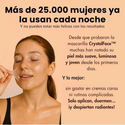 CrystalFace™ - Mascarilla Facial Rejuvenecedora con Colágeno