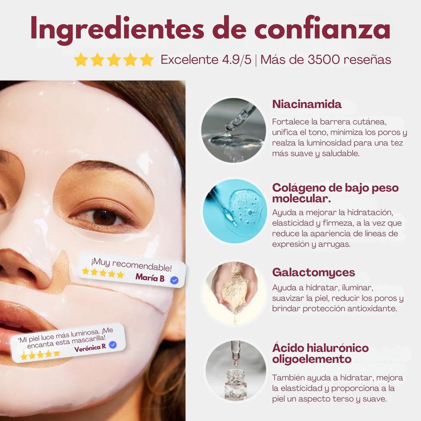 PACK Mascarillas de biocolágeno